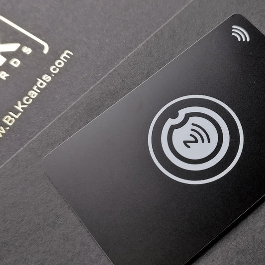 NFC Business Cards - Black Metal - DELUXE