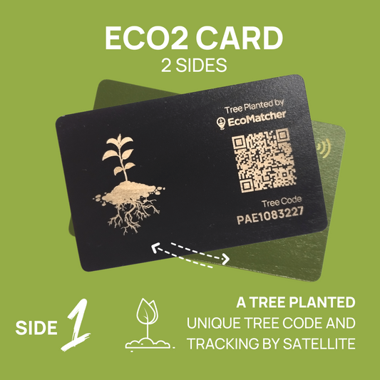 ECO2 Card: The World's First Carbon Offset NFC Business Card (customized with your name or logo)