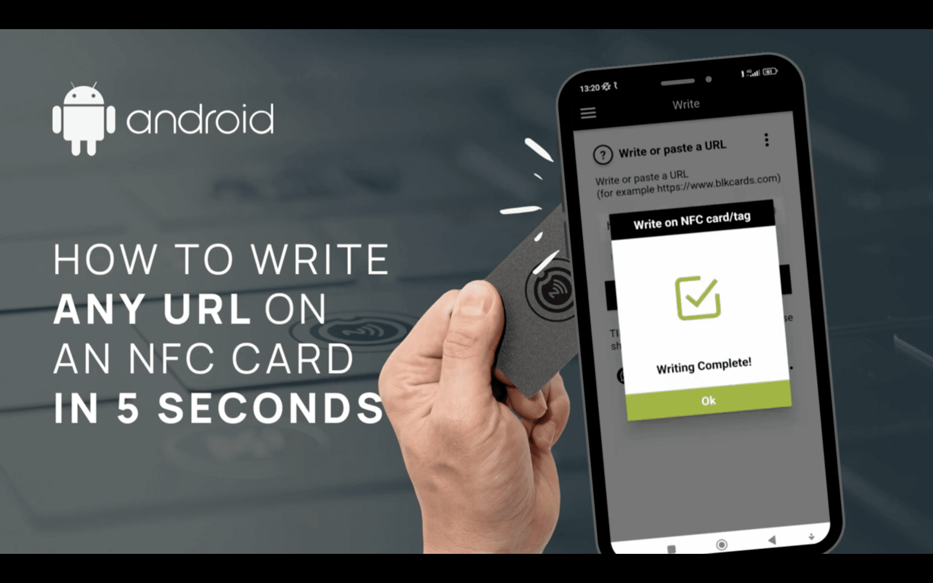 Load video: How to use the &quot;BLK CARDS&quot; NFC App - QUICK START
