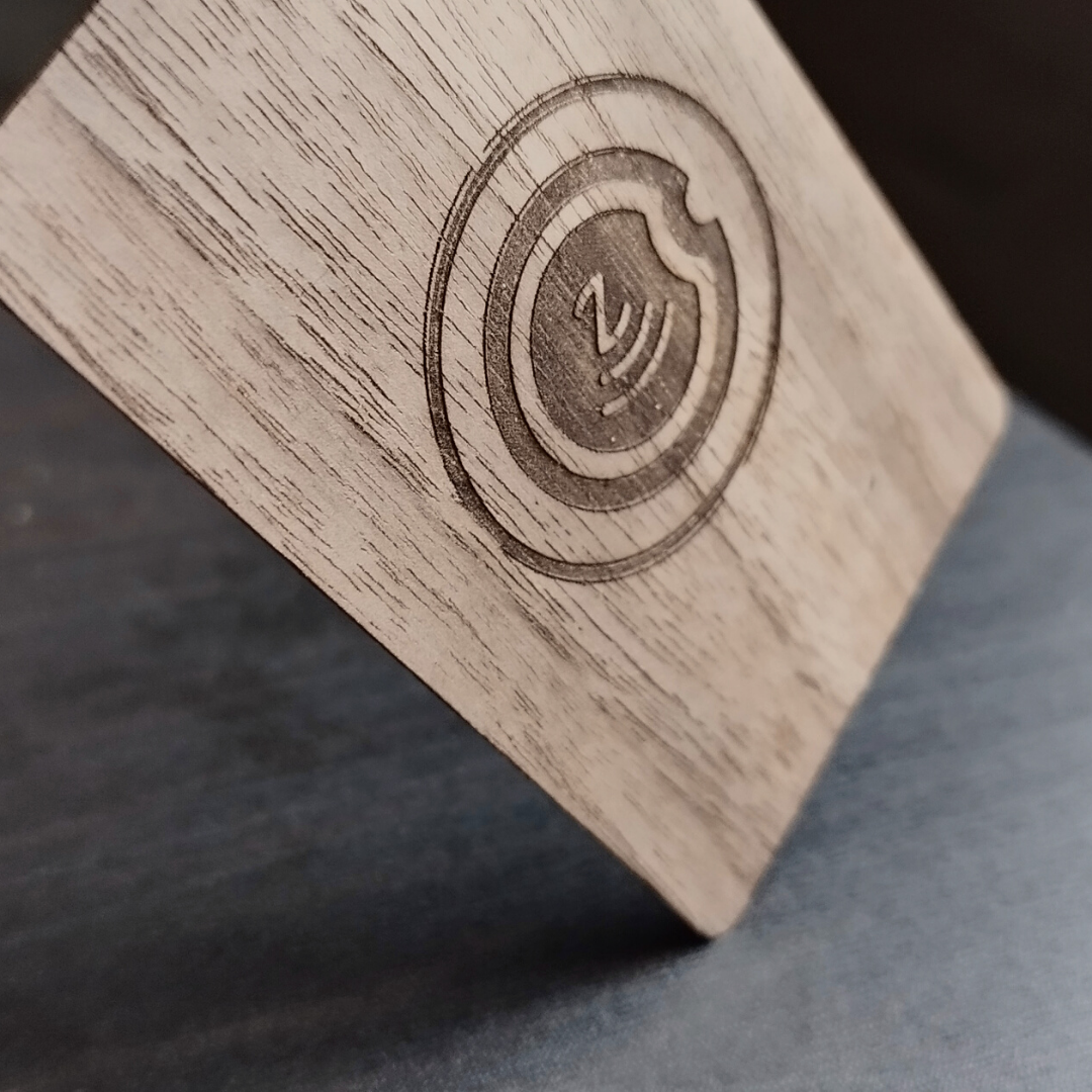 Wooden NFC Contactless Business Card (customized with name OR logo)