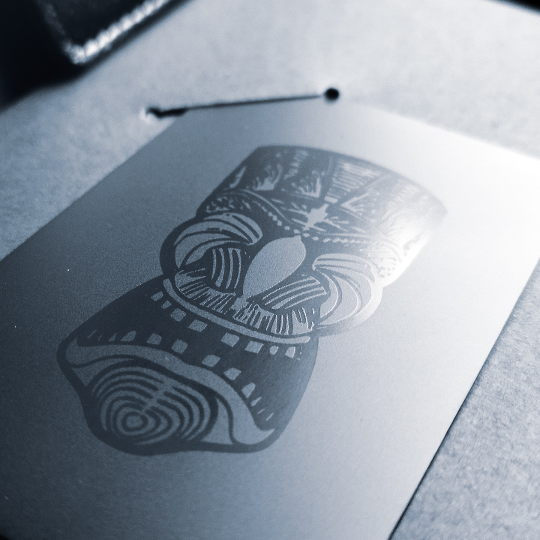 NFC Business Card - Black Metal (customized with your name OR logo)